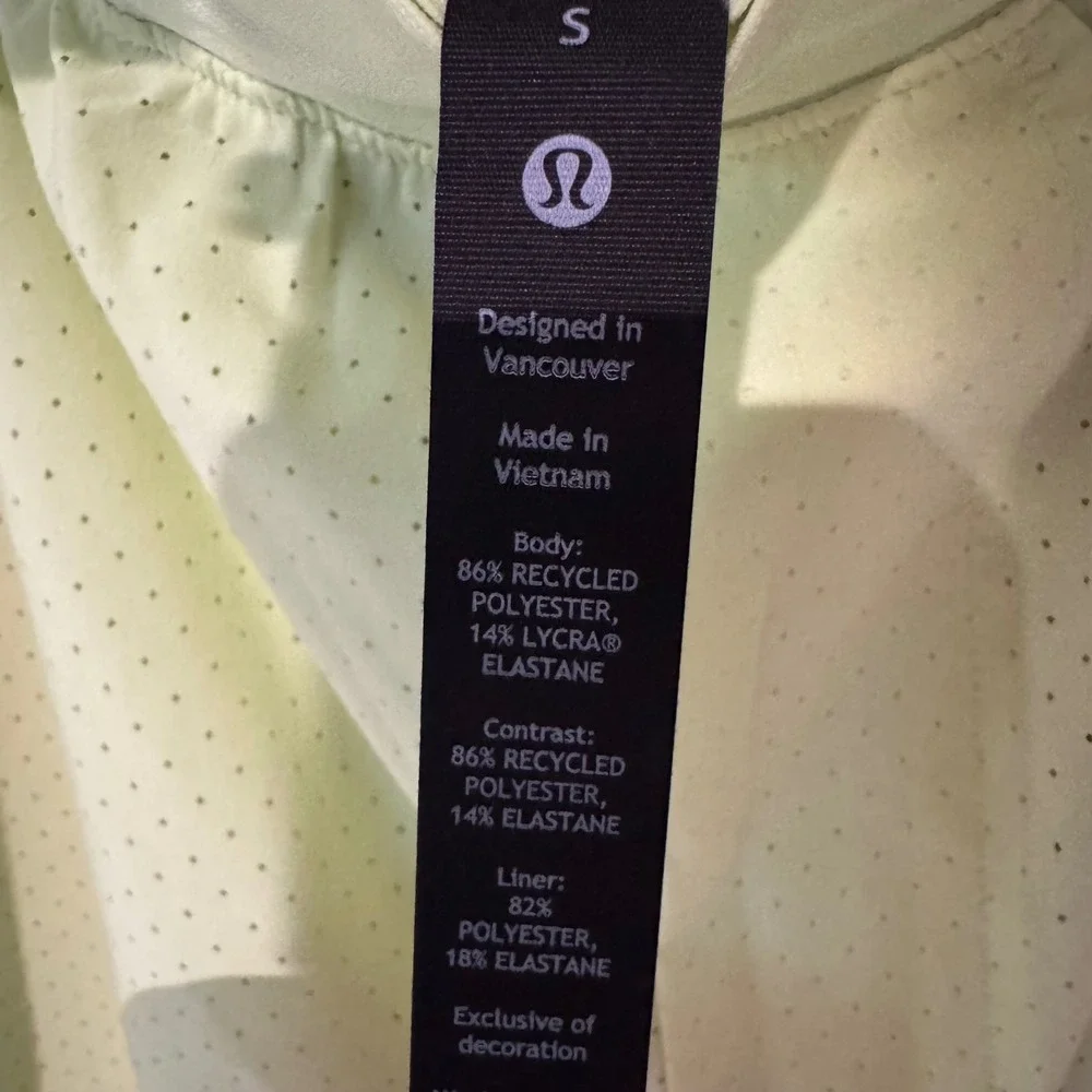 Lululemon Surge Neon Yellow Running Shorts Reflective Details Mens Size S‎